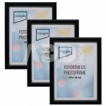 Rėmelių komplektas IMAGEE 13x18 3 vnt plast Black | 14mm