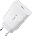 Baseus Speed Mini Quick Charger, USB-C, PD, 3A, 20W (white)