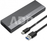 Qoltec Enclosure for SSD M.2 drive,SATA,NGFF,USB C