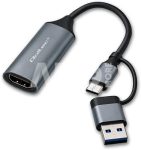 Adapter USB C/USB A/HDMI 4K 30Hz Grey