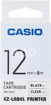 Casio XR-12 X 12 mm black on clear