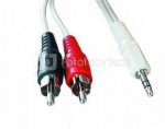 CABLE AUDIO 3.5MM TO 2RCA 5M/CCA-458-5M GEMBIRD