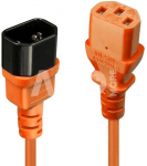 CABLE POWER IEC EXTENSION 1M/ORANGE 30474 LINDY