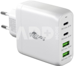 Goobay 64818 68 W USB-C PD GaN Multiport Fast Charger, White
