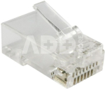 Connector RJ-45 Transparent 100pcs