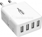 Ansmann Home Charger HC430 4xUSB 3000mA wei&szlig;
