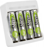 Ansmann Ladeger&auml;t Basic IV inkl. 4 x AA 1300mAh Akku 1001-0120-01