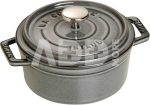 Staub Cocotte 12cm round Graphite grey, cast iron