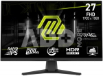 LCD Monitor|MSI|MAG 272F|27"|Gaming|Matte|Panel IPS|1920x1080|16:9|200Hz|0.5 ms|Colour Black|MAG272F