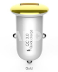 Mushroom series car charger (QC3.0-18W) gold