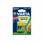 1x4 Varta Rechargeable Accu AAA Ready2Use NiMH 1000 mAh Micro
