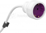 allocacoc PowerExtention 3 m white magenta Type F