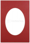 Passepartout 15x21, brick oval