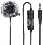Microphone with a clip PULUZ 3.5mm Jack 6m