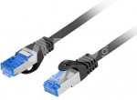 Lanberg Patchcord kat.6a S/FTP 0.25m PCF6A-10CC-0025-BK
