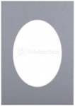 Passepartout 15x21, bluish oval
