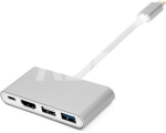 Adapteris USB C - HDMI, 4xUSB 2.0/3.0, USB C