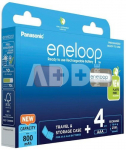 Įkraunamos baterijos Panasonic ENELOOP BK-4MCDEC4BE, 750 mAh, 2100 (4xAAA)