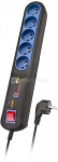 Lestar Surge protector strip LFT-2005, 3L EMI/RFI, 2.5m black
