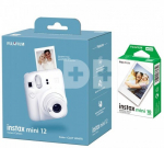 Kiirkaamera Fujifilm instax mini 12 CLAY WHITE+instax mini glossy (10pl)