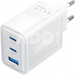 Wall charger, Vention, FERW0-EU, 2xUSB-C, USB- A, 65W/65W/30W, GaN (white)