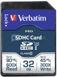 Verbatim SDHC Card Pro 32GB Class 10 UHS-I