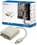 Logilink Adapter Mini Display Port TO DVI Converter: DVI-I FM, Mini DisplayPort M