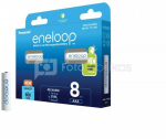 Įkraunamos baterijos Panasonic ENELOOP BK-4MCDE/8BE, 750 mAh, 2100 (8xAAA)