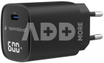 Gembird TA-UC-1C-PD60LCD-01-BK 60W USB Type-C fast charger, LCD, black | Gembird