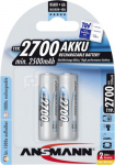 1x2 Ansmann rech. battery 2700 Mignon AA 2500 mAh
