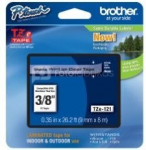 Brother TZE-121 9mm black on clear laminated tape