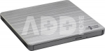 H.L Data Storage Ultra Slim Portable DVD-Writer GP60NS60 Interface USB 2.0, DVD&plusmn;R/RW, CD read speed 24 x, CD write speed 24 x, Silver, Desktop/Notebook