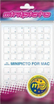 Minipicto keyboard sticker RUS KB-MAC-CLRRU-BLUE-G, glossy blue