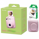 Fujifilm Instax Mini 12 camera Blossom Pink + Instax Mini Glossy (10pl) + karp