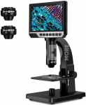 K&F Concept K&F LCD Digital Microscope, 7" IPS Display, 1080P, 50x-2000X Magnification Biological Microscope