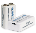 Rechargeable 6F22/9V Li-ion 550 mAh