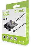 D-Fruit ID card reader USB-C DF173, black