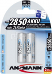 1x2 Ansmann NiMH rech. battery 2850 Mignon AA 2650 mAh