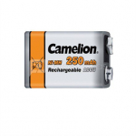 Camelion Rechargeable Batteries Ni-MH 9 Volt Block, 250 mAh, 1-pack (for smoke detector toys and other devices)