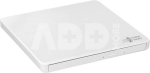 H.L Data Storage Ultra Slim Portable DVD-Writer GP60NW60 Interface USB 2.0, DVD&plusmn;R/RW, CD read speed 24 x, CD write speed 24 x, White, Desktop/Notebook
