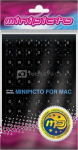 Minipicto keyboard sticker EST/RUS KB-MAC-EE-RU-BLK, black