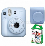 Kiirkaamera instax mini 12 PASTEL BLUE+instax mini glossy (10pl)+originaalne kott