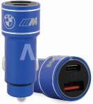 BMW Car charger 20W PD-QC 3.0 Fast Blue