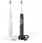Philips | Sonicare Electric Toothbrush | HX3675/15 | Rechargeable | For adults | Number of brush heads included 2 | Number of teeth brushing modes 1 | Sonic technology | Black/Pink