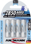 1x4 Ansmann NiMH rech. battery 2850 Mignon AA 2650 mAh