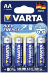 1x4 Varta High Energy Mignon AA LR 6 German