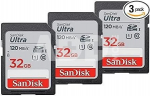 SANDISK MEMORY CARD SDHC 32GB UHS-I/3PC SDSDUN4-032G-GN6IM