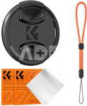 K&F Concept K&F 72MM Lens Caps Kit, Anti-lost rope, 2x vacuum cleaning cloth