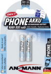 1x2 Ansmann maxE NiMH rech.bat. Micro AAA 800 mAh DECT PHONE