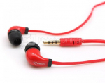 Sbox Stereo Earphones with Microphone EP-038 red